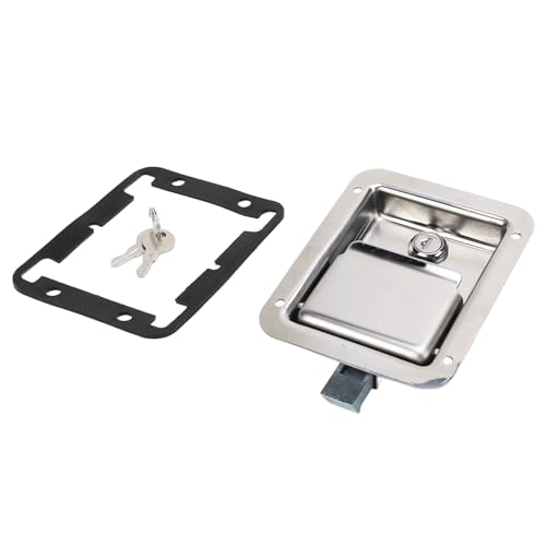 Xtevu Paddle Griff Schloss, Toolbox Latch -Schloss, Flush -Mont -Schloss kompatibel mit Caravan Truck RV, 140 x 108 mm Schloss mit Tasten 304 Edelstahl Xtevu Paddle Griff Schloss, Toolbox Latch -Schloss, Flush -Mont -Schloss kompatibel mit Caravan Truck RV, 140 x 108 mm Schloss mit Tasten 304 Edelstahl von XTevu