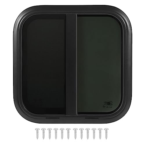Xtevu RV -Fenster, Caravan Fensteranhänger -Panel Insektenbildschirm Ersatz 600x600mm Schieber Aluminium (Für Wandstärke: 43 bis 48 mm) von XTevu