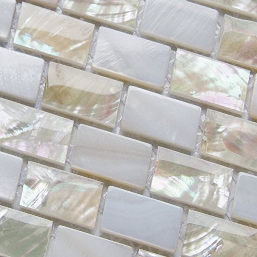 XUAN Perlmutt Mosaikfliesen Flussbett Natur Perlmuschel Mosaik Rechteck Ziegel Weiß Fliesen XUAN Perlmutt Mosaikfliesen Flussbett Natur Perlmuschel Mosaik Rechteck Ziegel Weiß Fliesen von SYNYEY