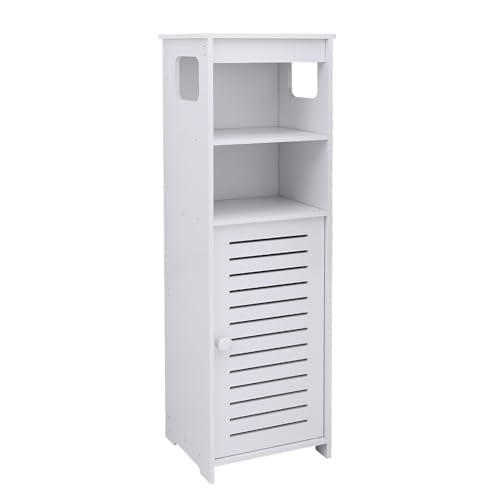 XUANYU 5 Ebenen, kleine Säule, Badezimmerschrank, klein, Aufbewahrungsschrank für Toilette, Toilettenpapier, Möbel, Toilettenpapierhalter, weiß, 24 x 20 x 75 cm XUANYU 5 Ebenen, kleine Säule, Badezimmerschrank, klein, Aufbewahrungsschrank für Toilette, Toilettenpapier, Möbel, Toilettenpapierhalter, weiß, 24 x 20 x 75 cm von XUANYU