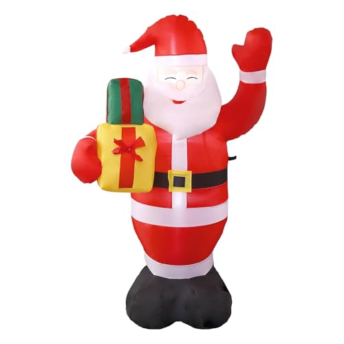 XUANYU Aufblasbare Weihnachtsdekoration, aufblasbar, für den Außenbereich, wasserdicht IP44, für Garten, Hof, Party, Außenbereich (H 210 cm, Weihnachtsmann) von XUANYU