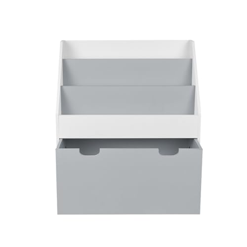 XUANYU Bücherregal für Kinder, 3 Ebenen, mit Schubladen, Bücherregal für Spielzeug/Bücher, kleines Montessorianisches Bücherregal, 3 Ebenen, Weiß, 62,5 x 30 x 70 cm XUANYU Bücherregal für Kinder, 3 Ebenen, mit Schubladen, Bücherregal für Spielzeug/Bücher, kleines Montessorianisches Bücherregal, 3 Ebenen, Weiß, 62,5 x 30 x 70 cm von XUANYU