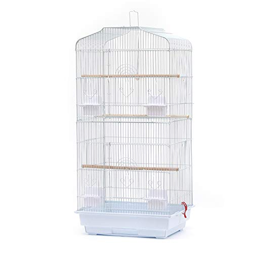 XUANYU Vogelkäfig für Wellensittiche Breite ca. 1 cm Vogelvoliere Käfig Voliere für Vogel mit Futternäpfen, Tränke, Holzstäbch, ca. 46 * 35,3 * 92 cm, Weiß XUANYU Vogelkäfig für Wellensittiche Breite ca. 1 cm Vogelvoliere Käfig Voliere für Vogel mit Futternäpfen, Tränke, Holzstäbch, ca. 46 * 35,3 * 92 cm, Weiß von XUANYU