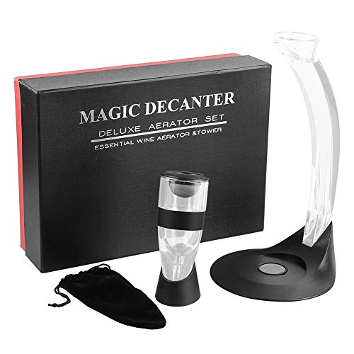 XUANYU Weinbelüfter und Dekanter, mit Halterung, für Rotweinliebhaber von XUANYU