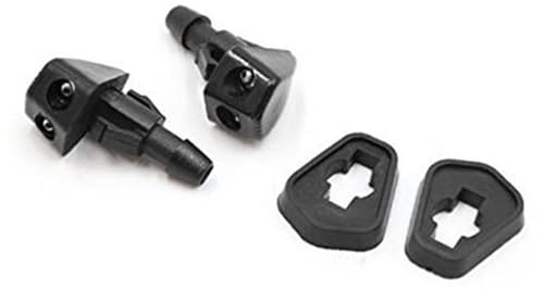 XUBOR 2Pcs ABS Auto Windschutzscheibe Washer Wischer Wasser Spray Düse for Ändern Beheizte Waschdüse von XUBOR