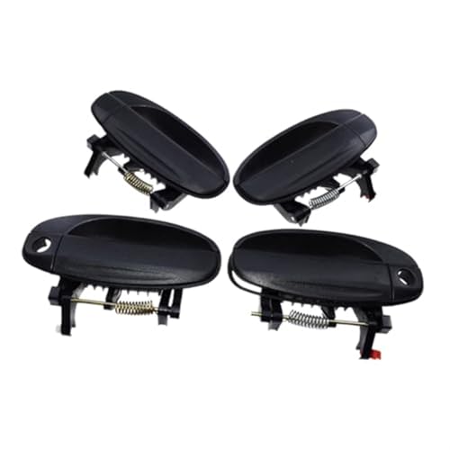 XUBOR Außentürgriffe vorn hinten links rechts schwarz 96541631 96541632, for Chevy, for Chevrolet Aveo 2004-2009 96583053,96583052 Auto-Innentürgriff(BLACK A Set for 4 Sides) von XUBOR
