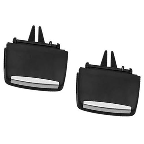 XUBOR Vorne Hinten Klimaanlage A/C Vent Grille Slider Clip Auto A/C Outlet Tab Clip, for, X5 X6 E70 E71 Auto-Lüftungsclip(BLACK 2pcs Rear) von XUBOR