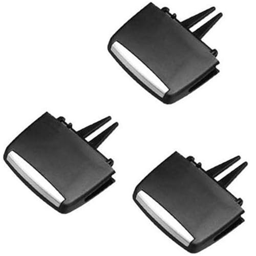 XUBOR Vorne Hinten Klimaanlage A/C Vent Grille Slider Clip Auto A/C Outlet Tab Clip, for, X5 X6 E70 E71 Auto-Lüftungsclip(BLACK 3pcs Front) von XUBOR