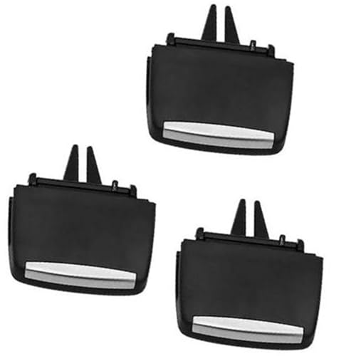XUBOR Vorne Hinten Klimaanlage A/C Vent Grille Slider Clip Auto A/C Outlet Tab Clip, for, X5 X6 E70 E71 Auto-Lüftungsclip(BLACK 3pcs Rear) von XUBOR