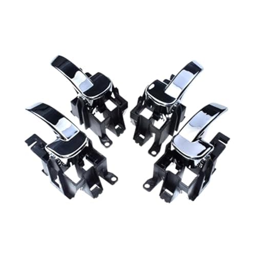 XUBOR Vorne Hinten Links Rechts Chrom Innen Tür Griff, for Pathfinder, 4,0 L, 5,6 L 2005-2009 80671-4X02B 80670-4X02B 80671-4X00A Auto-Innentürgriff(A Set 4 Sides Chrome) von XUBOR
