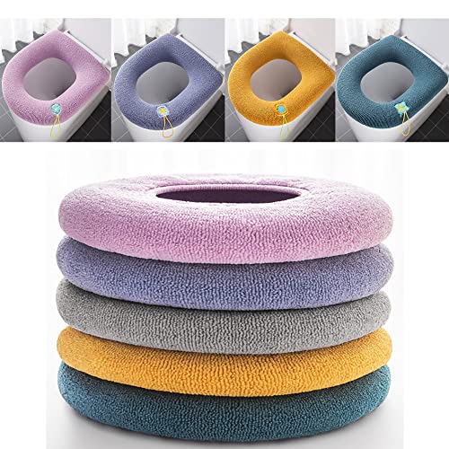 XUBX 5 Stück WC Sitzbezüge, Toilettensitzbezug, Toilettensitzabdeckung Waschbar, Toiletten Sitzbezug, Toilettensitz Pad Wärmer, WC Sitzbezug Deckel, Toilleten Sitz Abdeckungskissen, WC Sitz Matte XUBX 5 Stück WC Sitzbezüge, Toilettensitzbezug, Toilettensitzabdeckung Waschbar, Toiletten Sitzbezug, Toilettensitz Pad Wärmer, WC Sitzbezug Deckel, Toilleten Sitz Abdeckungskissen, WC Sitz Matte von XUBX