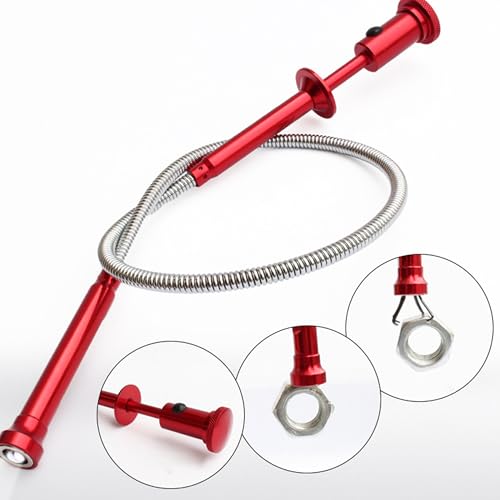 XUBX 62 CM/24 IN Roter Magnetischer Vierbackenaufnehmer Mit Leichtem, Biegsamen Schlauch, Flexibler Greifer, Abflussreiniger, Abflussreiniger, Schlangenablauf, Haarverstopfungsentferner XUBX 62 CM/24 IN Roter Magnetischer Vierbackenaufnehmer Mit Leichtem, Biegsamen Schlauch, Flexibler Greifer, Abflussreiniger, Abflussreiniger, Schlangenablauf, Haarverstopfungsentferner von XUBX