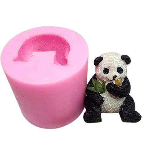 XUCHEN Panda-Form, Silikonform 3D, Backen Dekorieren Werkzeuge, Schokolade Kuchen Backform, Cartoon dreidimensionale Panda Ornamente, Kuchen Schokolade Form, Harz Kunst Form von XUCHEN