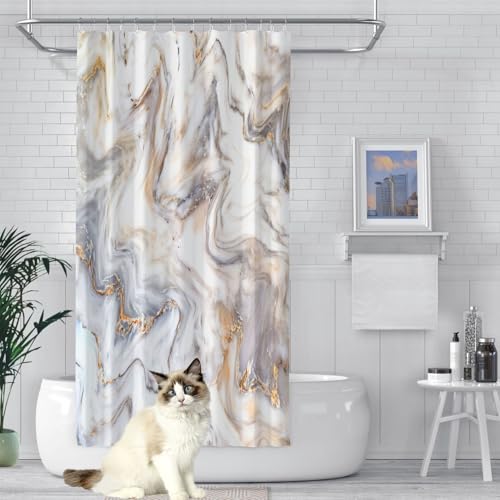 Badezimmer Duschvorhang 60 x 200 cm Waschbar Hochwertig Stoff Wasserdicht Badezimmer Vorhänge Viele Schöne Duschvorhänge Zur Auswahl für Badewanne, Weiß Badezimmer Duschvorhang 60 x 200 cm Waschbar Hochwertig Stoff Wasserdicht Badezimmer Vorhänge Viele Schöne Duschvorhänge Zur Auswahl für Badewanne, Weiß von XUCHOU