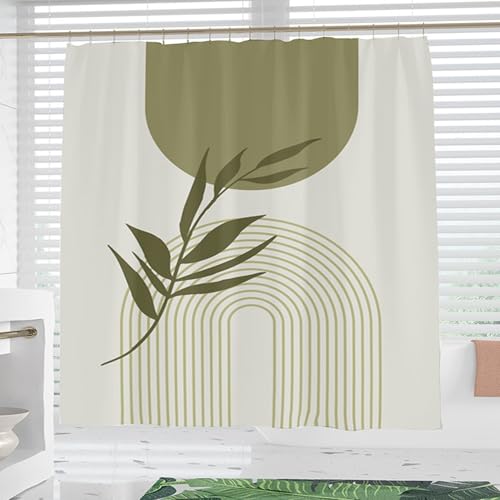 Duschvorhang aus Stoff 80 x 175 cm Schimmelresistent Und Wasserabweisend Duschvorhänge Polyester Viele Schöne Duschvorhänge Zur Auswahl für Badewanne Und Dusche, Weiß von XUCHOU