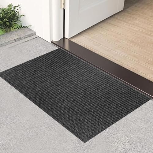 Fussmatte Aussen 60 x 100 cm Schmutzfangmatte rutschfest, Waschbar & Wetterfest Fußmatte für Eingangsbereich für Eingangsbereich Oder Balkon, Schwarz Fussmatte Aussen 60 x 100 cm Schmutzfangmatte rutschfest, Waschbar & Wetterfest Fußmatte für Eingangsbereich für Eingangsbereich Oder Balkon, Schwarz von XUCHOU