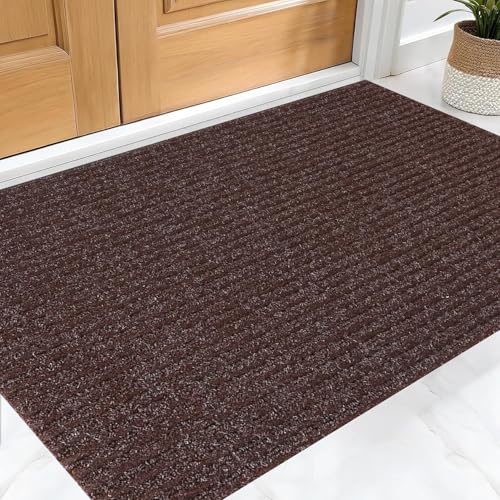 Fussmatte Aussen 90 x 150 cm Flach, rutschfest, Pflegeleicht & Waschmaschinengeeignet rutschfeste Schmutzfangmatte für Eingangsbereich Oder Balkon, Braun Fussmatte Aussen 90 x 150 cm Flach, rutschfest, Pflegeleicht & Waschmaschinengeeignet rutschfeste Schmutzfangmatte für Eingangsbereich Oder Balkon, Braun von XUCHOU