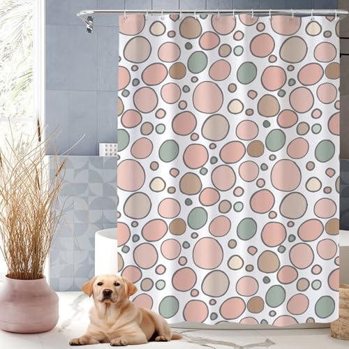 Polyester Duschvorhang 80 x 170 cm Wasserdicht, Anti-Schimmel-Effekt Badewannenvorhang Badewanne Vorhang Viele Schöne Duschvorhänge Zur Auswahl für Badewanne Und Dusche, Weiß von XUCHOU