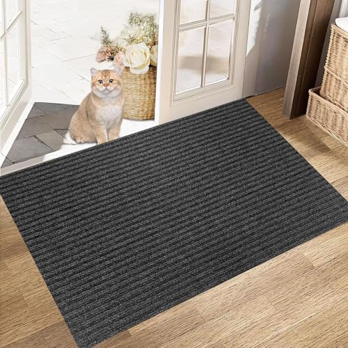 Schmutzfangmatte Innen 100 x 140 cm Flach, rutschfest, Pflegeleicht & Waschmaschinengeeignet rutschfeste Fußmatte für Hund, Eingang, Haustür & Flur, Schwarz Schmutzfangmatte Innen 100 x 140 cm Flach, rutschfest, Pflegeleicht & Waschmaschinengeeignet rutschfeste Fußmatte für Hund, Eingang, Haustür & Flur, Schwarz von XUCHOU