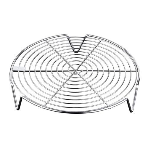 1 Stück Edelstahl Dampfgarer Rack Multifunktionstopf Dampfschale Knödel Eier Grillständer Küche Geschirr Kochen(7x24cm) von XUCZHAI