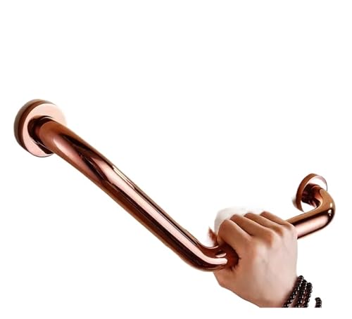 135 Grad abgewinkelter Sicherheits-Haltegriff for die Dusche, behinderte ältere Menschen, Handtuch for Aufhängen, rutschfeste Schiene(Rose Gold) von XUCZHAI