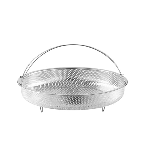 Edelstahl-Dampfgarer mit Griff, multifunktionaler Schnellkochtopfkorb, Obstreinigungsablauf, Kochwerkzeug(22.5cm 1pc) von XUCZHAI