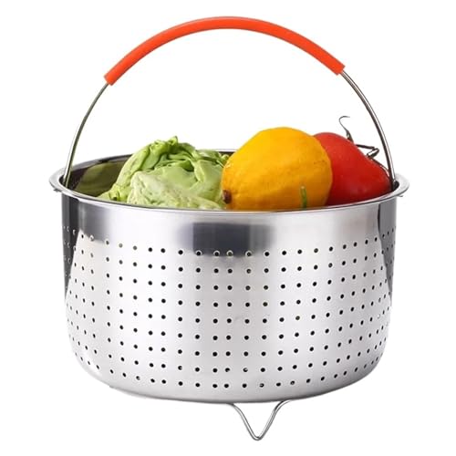 Küche Dampf Korb Edelstahl Schnellkochtopf Anti-verbrühen Dampfer Multi-Funktion Obst Reinigung(3L) von XUCZHAI