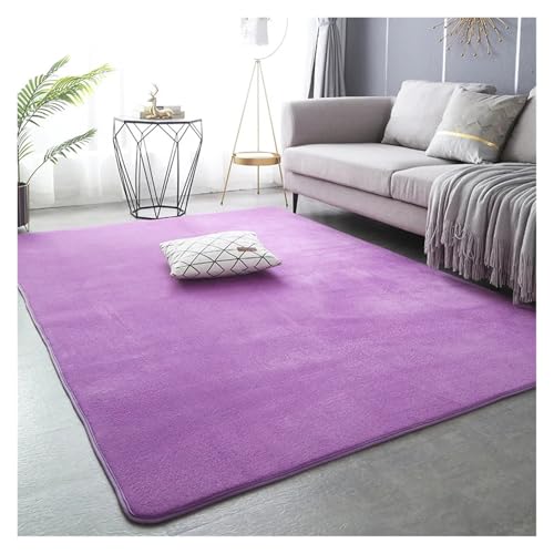 XUCZHAI Korallensamt-Teppiche for Moderne Wohnzimmerdekoration, Dicker, kurzer Plüsch-Teppich, Kinderschlafzimmer-Spielkriechmatte, Balkonkissen(Camel,180x200cm 70x78in) von XUCZHAI