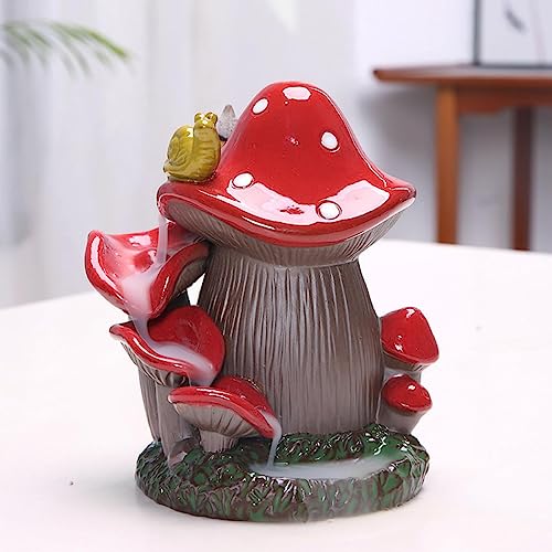 XUDREZ Mushroom House Backflow Incense Burners, Waterfall Backflow Incense Burners with 20 Incense Cones and 30 Incense Sticks, Home Decor (1) von XUDREZ