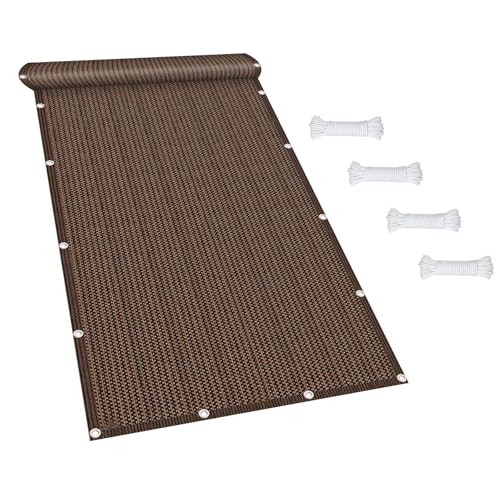 Balkon Sichtschutz Wetterfest 105 x 250 cm Uv- Und Witterungsbeständigkeit, Schnelltrocknend Und Reißfest Wetterfest Sichtschutz Balkon für Terrasse, Braun von XUEDNGM