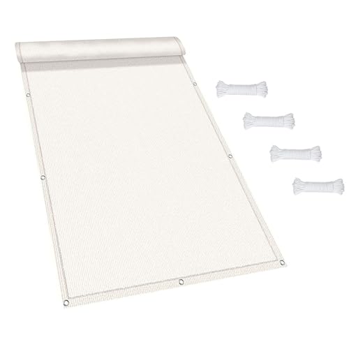 Balkon Sichtschutz Wetterfest 90 x 100 cm Uv- Und Witterungsbeständigkeit, Schnelltrocknend Und Reißfest Wetterfest Sichtschutz Balkon für Terrasse, Weiß Balkon Sichtschutz Wetterfest 90 x 100 cm Uv- Und Witterungsbeständigkeit, Schnelltrocknend Und Reißfest Wetterfest Sichtschutz Balkon für Terrasse, Weiß von XUEDNGM