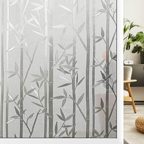 Fensterfolie Blickdicht Selbstklebend 55 x 200 cm Fenster Fensterfolie Selbsthaftend Statisch Haftend, Kein Kleber, Blickdicht, Wiederverwendbar, für Zuhause, Bambus Fensterfolie Blickdicht Selbstklebend 55 x 200 cm Fenster Fensterfolie Selbsthaftend Statisch Haftend, Kein Kleber, Blickdicht, Wiederverwendbar, für Zuhause, Bambus von XUEDNGM
