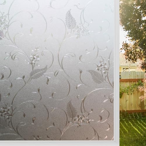 Fensterfolie Blickdicht Selbstklebend 75 x 150 cm Sichtschutzfolie Fenster Selbstklebend Blickschutz, Sonnenschutz, Entfernbar, Statisch Haftend, für Zuhause Büro, Rebe Fensterfolie Blickdicht Selbstklebend 75 x 150 cm Sichtschutzfolie Fenster Selbstklebend Blickschutz, Sonnenschutz, Entfernbar, Statisch Haftend, für Zuhause Büro, Rebe von XUEDNGM
