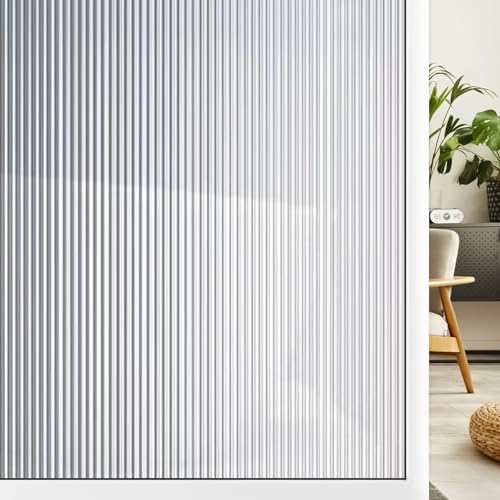 Glasfolie Selbstklebend Blickdicht 60 x 200 cm Selbstklebend Suncatcher Sticker Blickschutz, Sonnenschutz, Entfernbar, Statisch Haftend, für Zuhause, Changhong 2 von XUEDNGM