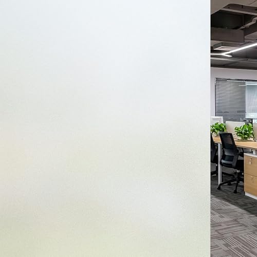 Milchglasfolie Selbstklebend Fenster 80 x 100 cm Sichtschutzfolie Selbstklebend Statisch Haftend, Kein Kleber, Blickdicht, Wiederverwendbar, für Zuhause, Rein matt Milchglasfolie Selbstklebend Fenster 80 x 100 cm Sichtschutzfolie Selbstklebend Statisch Haftend, Kein Kleber, Blickdicht, Wiederverwendbar, für Zuhause, Rein matt von XUEDNGM