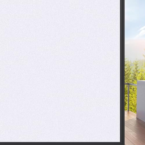 Sichtschutzfolie Selbstklebend Statische Folie 80 x 160 cm Klebefolie Milchglasfolie Selbstklebend Blickschutz, Sonnenschutz, Entfernbar, Statisch Haftend, für Zuhause Büro, weiß matt Sichtschutzfolie Selbstklebend Statische Folie 80 x 160 cm Klebefolie Milchglasfolie Selbstklebend Blickschutz, Sonnenschutz, Entfernbar, Statisch Haftend, für Zuhause Büro, weiß matt von XUEDNGM