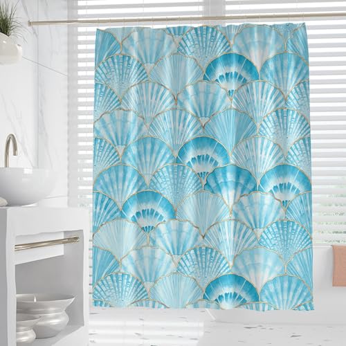 XUEDNGM Badewanne Vorhang Duschvorhang Badewanne 80 x 210 cm Waschbar, Schnell Trocknend,Hochwertig, Beschwerter Saum Badvorhang Anti-Schimmel Wasserdicht Vorhang An Badewanne, Hülse von XUEDNGM