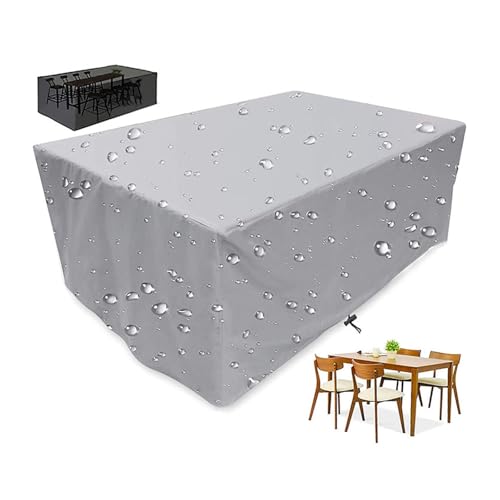 XUEDNGM Gartenmöbel Abdeckung Wasserdicht Klein 165 x 100 x 76 cm, 420D -Oxford Gewebe, Regenschutz Und Staubfest, mit Belüftungsöffnungen Abdeckplane Tischplatte Schutzhülle, Hellgrau XUEDNGM Gartenmöbel Abdeckung Wasserdicht Klein 165 x 100 x 76 cm, 420D -Oxford Gewebe, Regenschutz Und Staubfest, mit Belüftungsöffnungen Abdeckplane Tischplatte Schutzhülle, Hellgrau von XUEDNGM