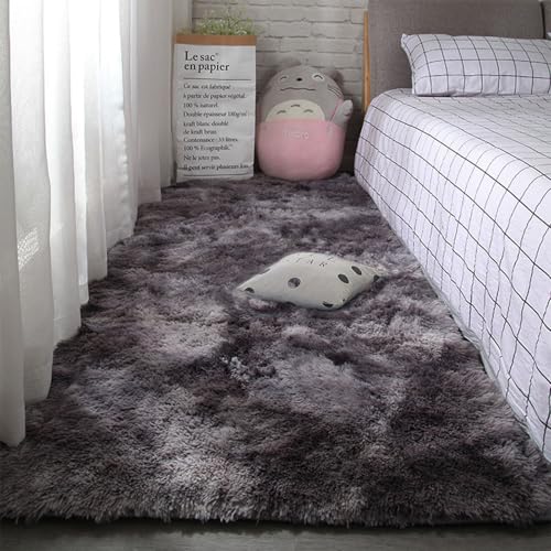 XUEDNGM Hochflor Langflor Teppiche Modern 50 x 140 cm Anti-Rutsch, Flauschig, Weich, Waschbar, Langflor Teppich Wohnzimmer Weich Teppich Einfarbig Teppich für Wohnzimmer, Schlafzimmer, Dunkelgrau XUEDNGM Hochflor Langflor Teppiche Modern 50 x 140 cm Anti-Rutsch, Flauschig, Weich, Waschbar, Langflor Teppich Wohnzimmer Weich Teppich Einfarbig Teppich für Wohnzimmer, Schlafzimmer, Dunkelgrau von XUEDNGM