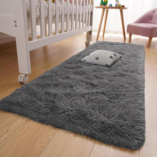 XUEDNGM Hochflor Langflor Teppiche Modern 70 x 170 cm Waschbar Flauschig Weich rutschfest Moderne Deko Teppich rutschfeste Hochflor Wohnzimmer Teppich für Wohnzimmer, Schlafzimmer, Grau XUEDNGM Hochflor Langflor Teppiche Modern 70 x 170 cm Waschbar Flauschig Weich rutschfest Moderne Deko Teppich rutschfeste Hochflor Wohnzimmer Teppich für Wohnzimmer, Schlafzimmer, Grau von XUEDNGM