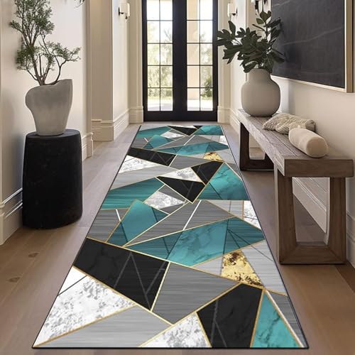 XUEDNGM Küchenläufer Flurteppich Teppichläufer 40 x 120 cm Modern rutschfest Waschbar Dauerhaft,Antistatisch Dauerhaft Läuferteppich Teppich Läufer für Wohnraum für Flur, Küche, Zwei von XUEDNGM