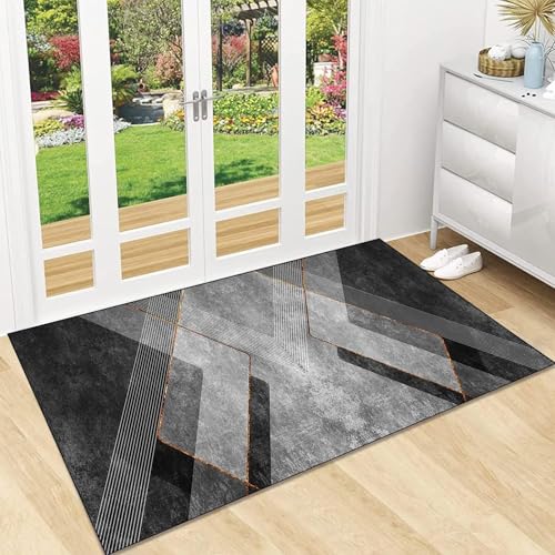 XUEDNGM Küchenläufer Flurteppich Teppichläufer 40 x 150 cm Waschbar Bei 30°C, rutschfest, Pflegeleicht Schlafzimmer Runner Rug Teppich Waschbar Flurteppich für Flur, Küche, 2 von XUEDNGM