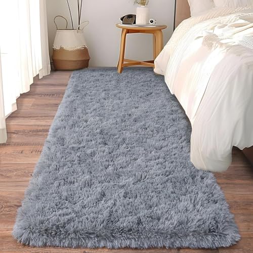 XUEDNGM Moderner Teppich Wohnzimmer Teppich Hochflor 45 x 95 cm Flauschige Oberfläche, Pflegeleicht Und Robust, Super Soft Shaggy Teppich Wohnzimmer Modern Teppich Flauschig, Grau XUEDNGM Moderner Teppich Wohnzimmer Teppich Hochflor 45 x 95 cm Flauschige Oberfläche, Pflegeleicht Und Robust, Super Soft Shaggy Teppich Wohnzimmer Modern Teppich Flauschig, Grau von XUEDNGM