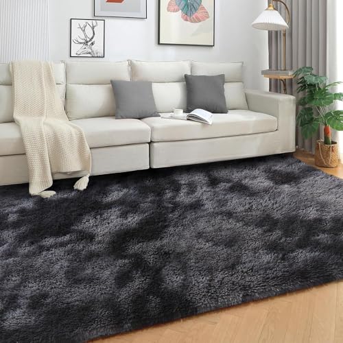XUEDNGM Moderner Teppich Wohnzimmer Teppich Hochflor 90 x 240 cm rutschfest Flauschig Teppich Teppich Dekoration Flauschige Oberfläche, Pflegeleicht Und Robust, Super Soft, Dunkelgrau XUEDNGM Moderner Teppich Wohnzimmer Teppich Hochflor 90 x 240 cm rutschfest Flauschig Teppich Teppich Dekoration Flauschige Oberfläche, Pflegeleicht Und Robust, Super Soft, Dunkelgrau von XUEDNGM
