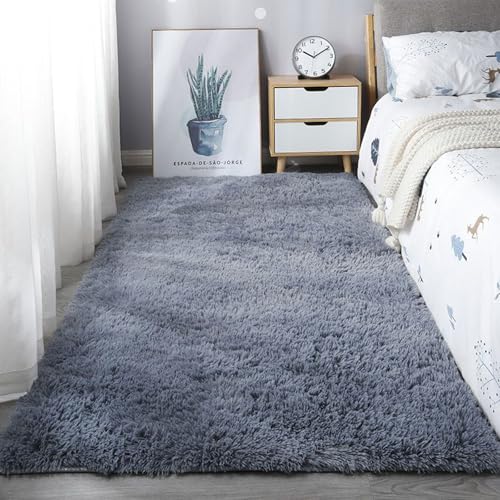 XUEDNGM Teppich Kunstfell Teppich Hochflor 125 x 135 cm Waschbar Flauschig Weich rutschfest Moderne Deko Moderner Einfarbiger Teppich Wohnzimmer für Wohnzimmer, Schlafzimmer, Grau XUEDNGM Teppich Kunstfell Teppich Hochflor 125 x 135 cm Waschbar Flauschig Weich rutschfest Moderne Deko Moderner Einfarbiger Teppich Wohnzimmer für Wohnzimmer, Schlafzimmer, Grau von XUEDNGM