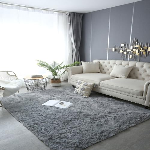 XUEDNGM Teppich Kunstfell Teppich Hochflor 50 x 200 cm Waschbar Flauschig Weich rutschfest Moderne Deko Prämie Dick Teppich Teppich Wohnzimmer Hochflor für Wohnzimmer, Schlafzimmer, Grau XUEDNGM Teppich Kunstfell Teppich Hochflor 50 x 200 cm Waschbar Flauschig Weich rutschfest Moderne Deko Prämie Dick Teppich Teppich Wohnzimmer Hochflor für Wohnzimmer, Schlafzimmer, Grau von XUEDNGM