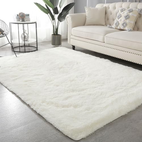 XUEDNGM Teppich Schlafzimmer Teppich Weich 220 x 350 cm Waschbar Flauschig Weich rutschfest Moderne Deko Teppich Plüsch Wohnzimmer Shaggy Teppich Wohnzimmer für Wohnzimmer, Schlafzimmer, Weiß XUEDNGM Teppich Schlafzimmer Teppich Weich 220 x 350 cm Waschbar Flauschig Weich rutschfest Moderne Deko Teppich Plüsch Wohnzimmer Shaggy Teppich Wohnzimmer für Wohnzimmer, Schlafzimmer, Weiß von XUEDNGM