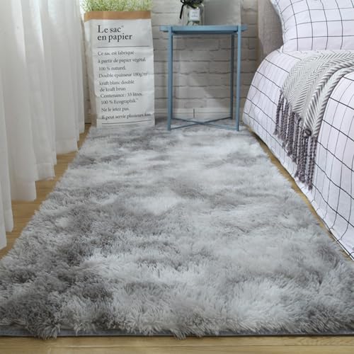 XUEDNGM Teppich Schlafzimmer Teppich Weich 50 x 140 cm Waschbar Flauschig Weich rutschfest Moderne Deko Wohnzimmer Teppich Hochflor Teppiche Wohnzimmer für Wohnzimmer, Schlafzimmer, Hellgrau XUEDNGM Teppich Schlafzimmer Teppich Weich 50 x 140 cm Waschbar Flauschig Weich rutschfest Moderne Deko Wohnzimmer Teppich Hochflor Teppiche Wohnzimmer für Wohnzimmer, Schlafzimmer, Hellgrau von XUEDNGM