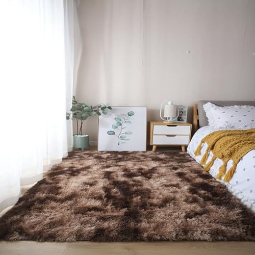 XUEDNGM Teppich Schlafzimmer Teppich Weich 60 x 180 cm Waschbar Bis 30 Grad, Super Soft, Anti-Rutsch, Flauschig Teppich Wohnzimmer Hochflor Langflor für Wohnzimmer, Schlafzimmer, Braun XUEDNGM Teppich Schlafzimmer Teppich Weich 60 x 180 cm Waschbar Bis 30 Grad, Super Soft, Anti-Rutsch, Flauschig Teppich Wohnzimmer Hochflor Langflor für Wohnzimmer, Schlafzimmer, Braun von XUEDNGM