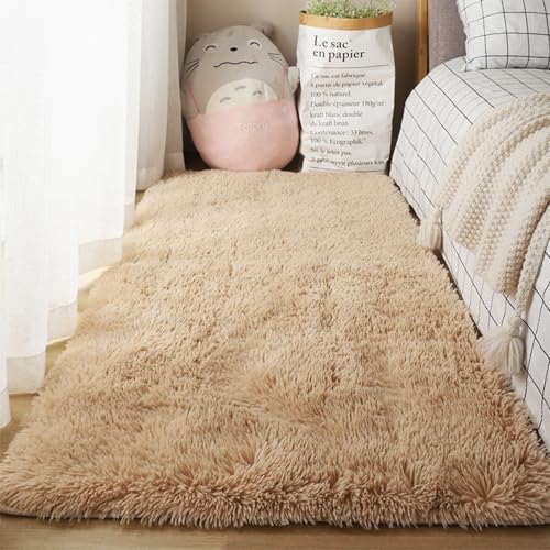 XUEDNGM Teppich Wohnzimmer Plüsch Teppich 50 x 140 cm Pflegeleicht Und Einfarbig, Weich Modern Unifarben Moderner Hochflor Teppich Wohnzimmer für Wohnzimmer, Schlafzimmer, Kamel XUEDNGM Teppich Wohnzimmer Plüsch Teppich 50 x 140 cm Pflegeleicht Und Einfarbig, Weich Modern Unifarben Moderner Hochflor Teppich Wohnzimmer für Wohnzimmer, Schlafzimmer, Kamel von XUEDNGM